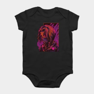 Dead girl in fight Baby Bodysuit